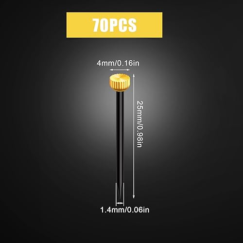 AIEX 70 Pièces Petit Clous de Suspension, Picture Nails Clous Tête Plate fixations pour cadres accroche cadre tableau pour le Travail du Bois et Les Cadres Photo à Suspendre - Nail Gallerys