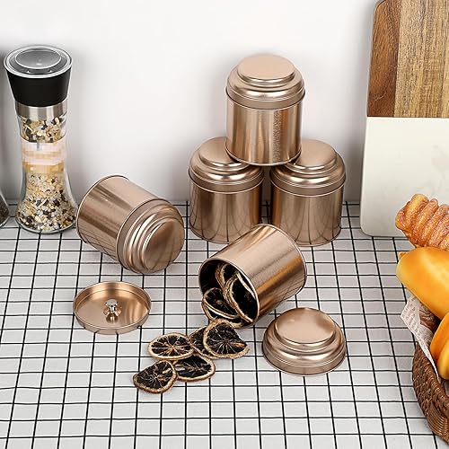 IGNPION Lot de 6 boîtes hermétiques en métal pour thé, café, biscuits, sucre - 236,8 g - Nail Gallerys