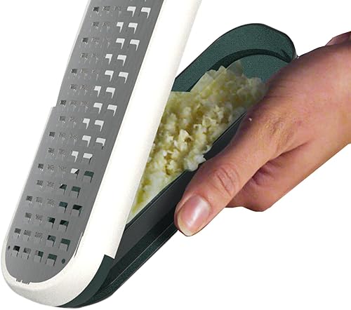 Trebonn - Grate + Collect - Râpe en Acier Inoxydable avec Un Pratique Contenant de Collecte - Nail Gallerys