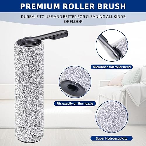 AVAENZO Accessoire pour Tineco Floor One S5 / S5 Pro / S5 Pro 2 / S5 Extreme, 2 Rouleaux de brosse 4 Filtres Pièces de rechange aspirateurs secs et humides - Nail Gallerys