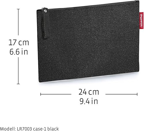 reisenthel Case 1 - Petit Organiseur Universel pour cosmétiques ou Petits Articles de Sac à Main, Leo Nero, 24 x 17 x 0 (B x H x T), Case 1 - Nail Gallerys