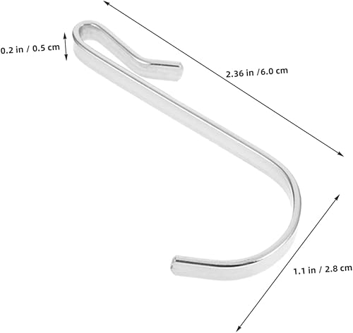 VINTORKY Lot De 30 Crochets Métalliques En Forme De J Pour Étagères Métalliques – Support De Câbles Plats, Crochet En J, Rangement Pour Câbles, Cuisine Et Chambre À Coucher - Nail Gallerys