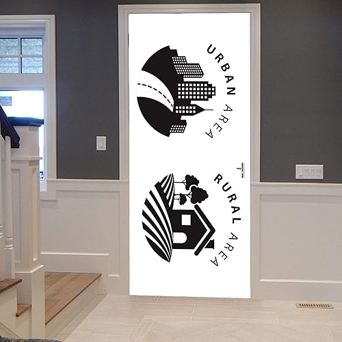 A.Monamour Sticker Porte Autocollant Poster de Porte 3D Pierre Étapes Route Dans La Forêt De Bambous Verts Paysages De Nature Vinyle Affiche de Porte Sticker Mural Papier Peint Art Décor 83 x 204 cm - Nail Gallerys