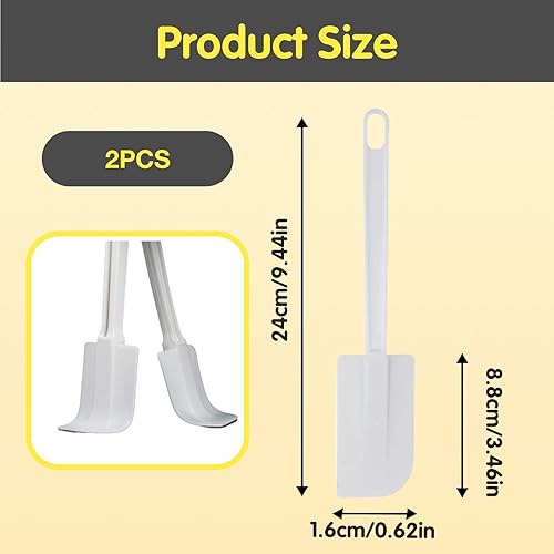 Ensemble de 2 Spatules de Cuisine en Caoutchouc Maryse Pâtisserie Professionnelles,spatule cuisine,spatule patisserie,maryse patisserie,spatule cuisine silicone,spatule silicone,Longueur 24 cm (24cm) - Nail Gallerys