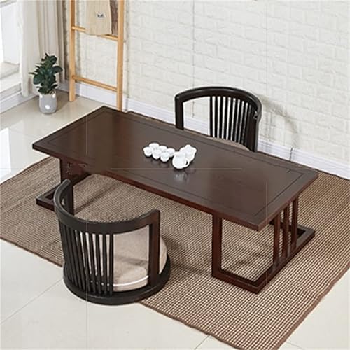 Générique Chaise Tatami Chaise de Tatami et Chaise de Chambre Bois Massif Chaise paresseuse taboureteuse défense Chaise en arrière Chaise arrière Chaise arrière (Couleur : Black, Size : 52x40cm) - Nail Gallerys