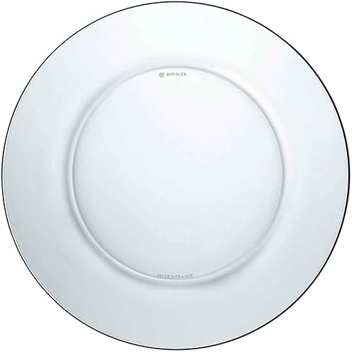 Assiette plate en verre transparent pour cuisine, hôtellerie, salades, servir, dimensions 2 x 23,5 cm (hauteur x diamètre) - Nail Gallerys