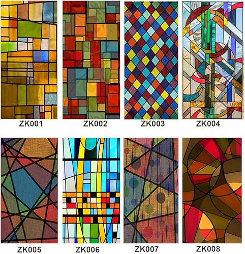 Veluly Film De Fenêtre Intimité La Fenêtre Vitre Autocollant Opaque Décoratif Vitrail Film pour Vitre, Auto-Adhésif Film occultant fenetre pour Accueil Chambre Salle De Bains Salon, 60x100cm - Nail Gallerys