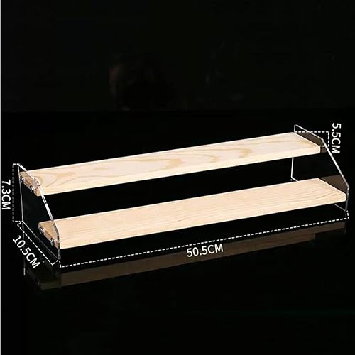 zktoermn Présentoir en Bois Acrylique, Étagères en Escalier Étagère D'affichage en Couches Graphic Cupcake Parfum Dessert pour Décoration Et Organisateur (Couleur : Clair, Taille : 30.5x27x20cm) - Nail Gallerys