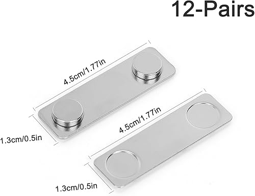 Lot de 12 paires de bandes adhésives magnétiques amovibles et sans dommages pour cadres et décorations d'intérieur - Nail Gallerys