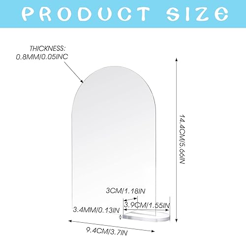 Prasacco Lot de 5 plaques de table en acrylique transparent avec support, numéros de table en acrylique pour mariage, réunion, restaurant, bureau - Nail Gallerys