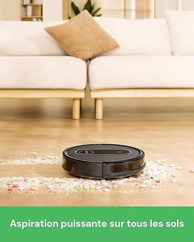 Vactidy Aspirateur Robot T7, Robot Aspirateur Laveur 2 en 1, 120min d'Autonomie, App/Alexa/Siri/IFTTT Contrôle, Mince et Silencieux,Idéal pour Les Poils d'animaux, Cheveux, Poussière… - Nail Gallerys