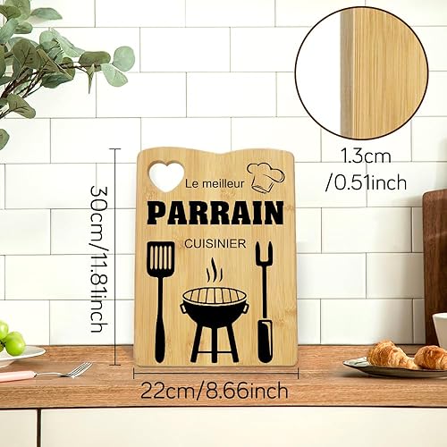 Cadeau Parrain,Cadeau Parrain Marraine Bapteme,Planche à Découper,Cadeau Parrain Marraine,Parrain Cadeau Original,Cadeau Pour Parrain,Annonce Parrain Marraine,Cadeau Bapteme,Cadeau Parrain Noel - Nail Gallerys