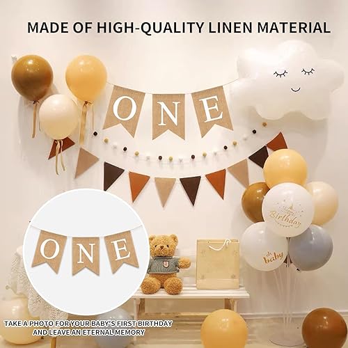 Une Bannière de Chaise Haute 1er Anniversaire Garçon Fille 1er Anniversaire de Chaise Haute Premier Anniversaire Anniversaire Bebe 1 an Banderole Décoration 1er Anniversaire Bannière en Toile de Jute - Nail Gallerys
