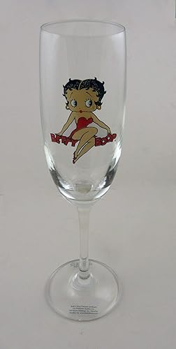 Betty Boop Flûte verre à vin – Assis sur Nom Design - Nail Gallerys