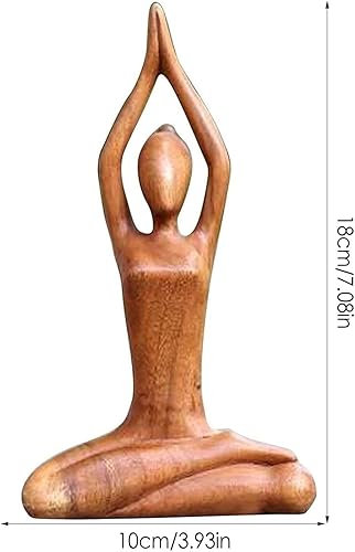 Statues Sculptures, Statue déesse Yoga méditative, Fille Figurines Yoga Abstraite Modèle Femme Statue Statuette Figurines Ornements Bureau Maison, 4 - Nail Gallerys