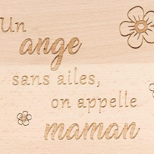 Spruchreif | Planche à découper gravée en bois | Planche à servir | Planche de petit-déjeuner avec texte Maman | Accessoire de cuisine | Cadeau pour Maman | Fête des Mères | Meilleure Maman - Nail Gallerys