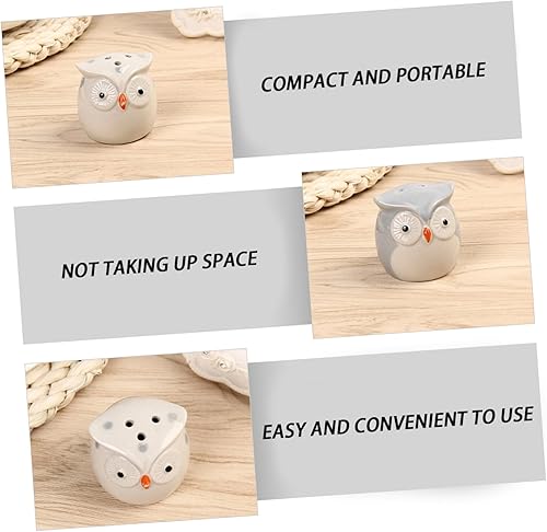 PHENOFICE Bouteille De Sel En Céramique Hibou Joli Pot De Sel En Céramique Convient Domicile - Nail Gallerys