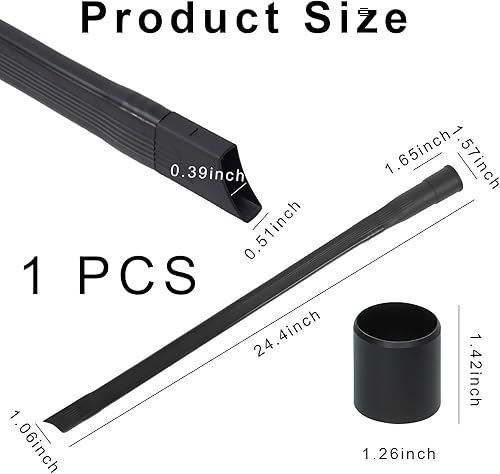 Suceur plat flexible pour aspirateur, longues buses, 65 cm, suceur plat, pour plusieurs modèles d'aspirateurs, avec raccord 35/32 mm, pour le nettoyage des meubles, sièges de voiture, armoire - Nail Gallerys