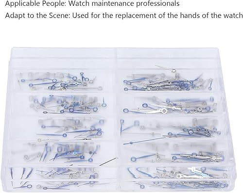 Aiguilles des Heures de Minutes d'horloge, Aiguilles Aiguilles de Rechange de Montre Aiguilles de Montre Mouvement des Aiguilles de la Montre Alliage avec boîte de Rangement pour Les - Nail Gallerys