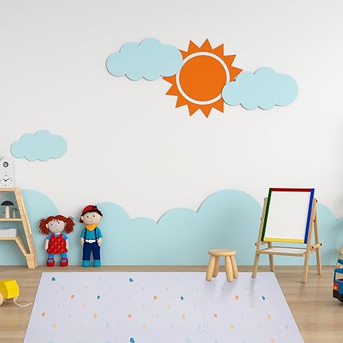 Relaxdays Tapis de Jeu, 18 pièces en Tout, en Mousse sans substances nocives, pièce carrée 60 x 60 cm, Multicolore - Nail Gallerys