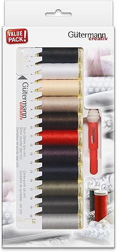 Gutermann 734578 Set de Fils à Coudre Polyester Multicolore 22 x 0,9 x 11,2 cm - Nail Gallerys
