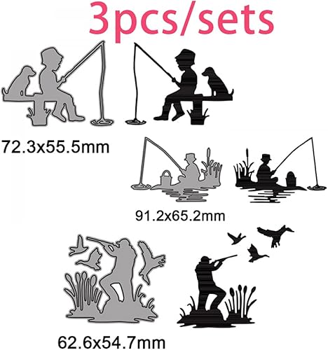 Lot de 3 matrices de découpe en métal en forme de chiens et d'oiseaux pour bricolage, scrapbooking, loisirs créatifs, décoration d'albums - Nail Gallerys