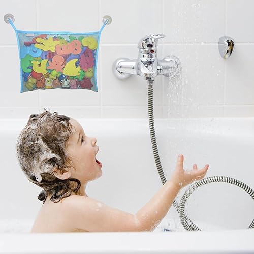 USTNIR Rangement Filet Jouets Salle de Bain, Organisateur de Jouets de Bain, Jouet de Stockage Sac à Jouet du Bain pour Bébé - Nail Gallerys