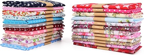 Ewtshop Lot de 25 tissus en coton pour travaux de couture 30 x 30 cm - Nail Gallerys