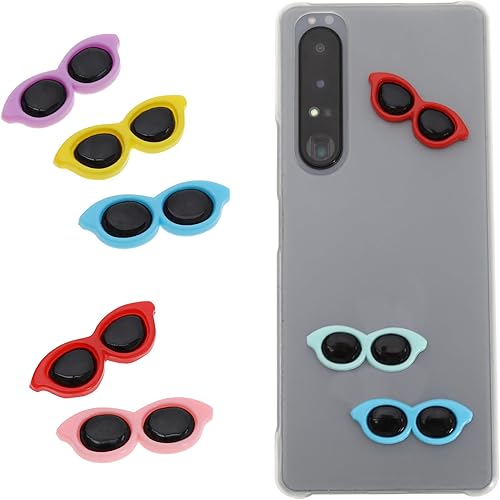 EMSea 40pcs Mini Lunettes de Soleil Dessin Animé Décoration en Résine à Dos Plat Embellissements de Charme Mignons pour Étui de Téléphone Bandeau Broche Ornement Pièces Artisanales DIY - Nail Gallerys