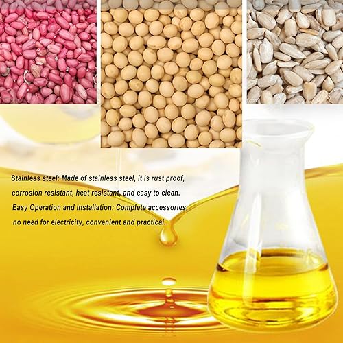 Presse à huile manuelle en acier inoxydable, facile à utiliser, presse à froid et à chaud, facile à nettoyer, pour graines de noix, maison - Nail Gallerys