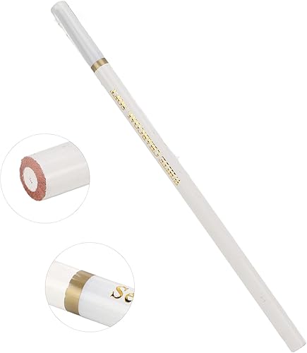 Crayons à Charbon Blanc de 6 Pièces, Ensemble de Crayons à Croquis Blanc Doux et Mi-brillant | Ensemble de Crayons à Charbon de Bois Professionnel - Nail Gallerys