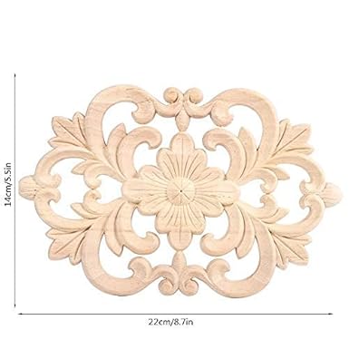 Fdit Cadre en Bois sculpté de Style européen pour décoration de Porte, Armoire, lit, 20 cm - Nail Gallerys