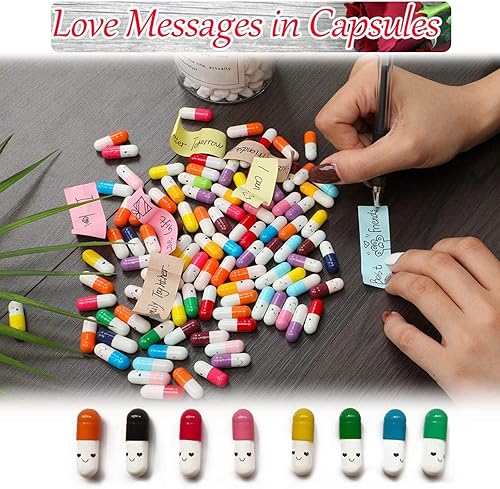 KangBaz 444pcs Message Lettre Capsule Mini Petit Mot pour Amoureux Romantique Cadeau Homme Femme Ado Couple Amour Idée Anniversaire DIY Cadeaux Original Mariage Noël Saint Valentin - Nail Gallerys