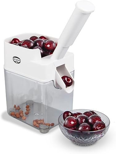 Dr. Oetker 3243 Dénoyauteur à Cerise, Plastique, Blanc, 14,5 x 10,5 x 33,5 cm - Nail Gallerys
