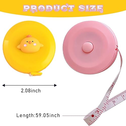 Mini Ruban À Mesurer 5 Pièces, Ruban À Mesurer Sur Mesure, Ruban À Mesurer En Forme D'Animal De Dessin Animé, Ruban À Mesurer Rond Souple, Ruban À Mesurer Rétractable, Ruban À Mesurer Portable - Nail Gallerys