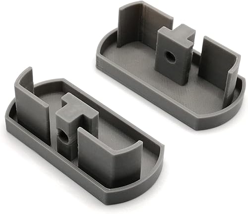 Printbtw Lot de 2 embouts de rechange pour rail de rideau IKEA Kvartal à 3 voies (gris) - Nail Gallerys