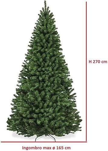 Sapin de Noël artificiel réaliste très épais Vert 270 cm - Nail Gallerys