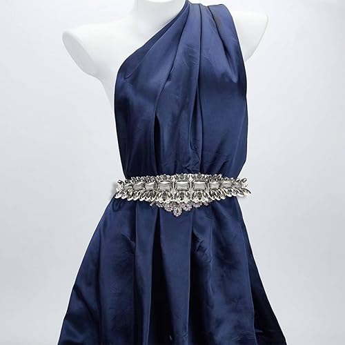 Strass Cristal, Patch Mariage Rhinestones Strass,Appliques de Cheveux en Strass, Appliques en Strass, Appliques en Strass Patch Strass Appliques de Mariage pour Mariée Vêtements Ceinture Robe, 5x20cm - Nail Gallerys