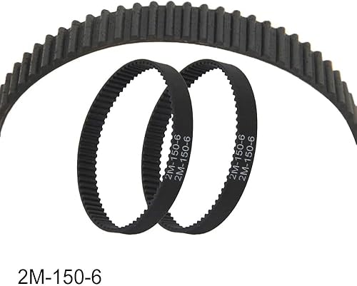 HUVNEXA Courroie de synchronisation for aspirateur, 2 pièces, 2M-150-6 périmètre 150mm Largeur 6mm Dents 75 convoyeur synchrone for Appareil ménager Courroie d'entraînement d'aspirateur - Nail Gallerys
