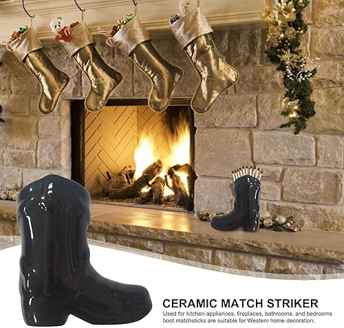 Ditanpu Porte-allumettes pour Botte,Bougeoir Petit Botte - avec allumeur inférieur Petit Bougie pour Les Longs bâtons d'allumette Porte-Cadeaux décoration d'intérieur - Nail Gallerys