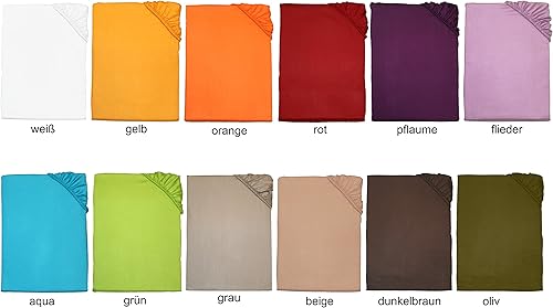 Kinzler C-10031/02 Drap-Housse en Satin de Coton Beige uni 100 x 200 cm - Nail Gallerys