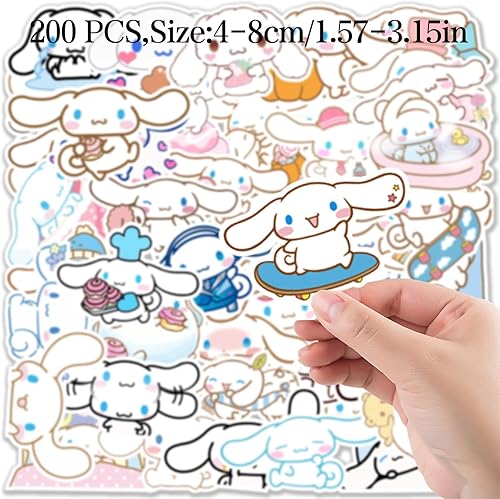 Autocollants Sanrio, 200PCS Sanrio Stickers Kawaii, Cinnamoroll Autocollant Kawaii, My Melody Stickers Manga, Kuromi Anime Sticker, Autocollant pour Enfant - Nail Gallerys