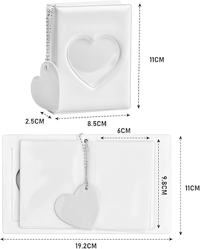 Votvlog Album photo, Mini album, 32 cadres, 6x9.8 cm, Blanc - Nail Gallerys