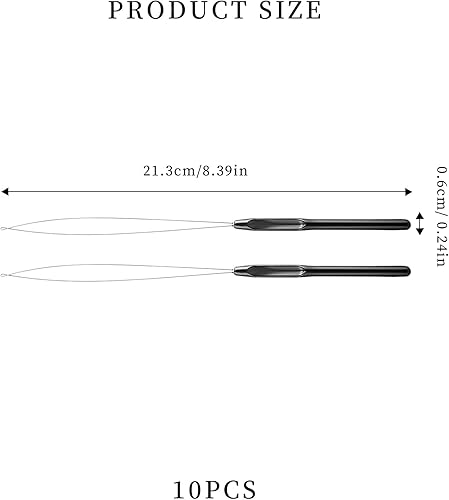 AONAYO Lot de 10 perles à barbe, accessoires de tresse, perles de cheveux, perles de barbe, perles à barbe, perles à clipser, extensions de cheveux, accessoires de coiffure - Nail Gallerys