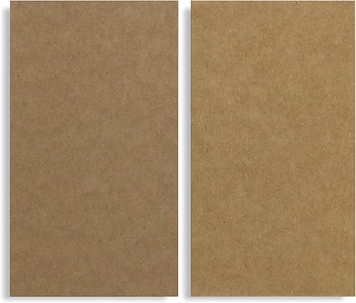 50 Feuilles de papier kraft Nature-eco - 8 x 14 cm - Carton kraft 380 g - Stable, extra solide - Papier créatif - Qualité exclusive - Papier recyclé - Aspect solide élégant (Pack de 50, 8 x 14 cm) - Nail Gallerys
