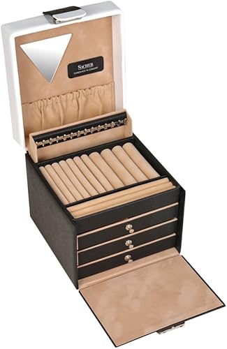 SACHER Boite a Bijoux Nero Bianco Erika - Noir - Nail Gallerys