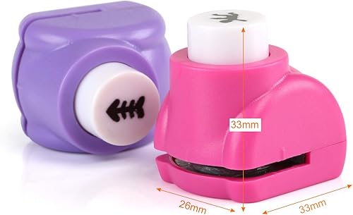 Kesote 24 Pièces Perforeuses à Papier pour les Loisirs créatifs Perforatrices pour Loisirs sur Papier Fabrication de Cartes Scrapbook Matériel de Perforation Poinçons - Nail Gallerys