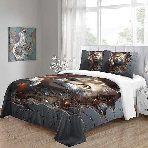 HESHS 3D, Imprimé PSG Literie en Microfibre Super Douce Et Respirante Sets De Housses De Couettes 3 Pièces avec Taies d'oreiller King（220x240cm） - Nail Gallerys