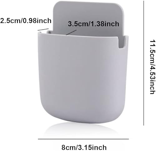 tooloflife Lot de 3 supports de télécommande - Fixation murale - Auto-adhésif - Pour la maison, le bureau, l'alimentation, la brosse à dents - Blanc - Nail Gallerys