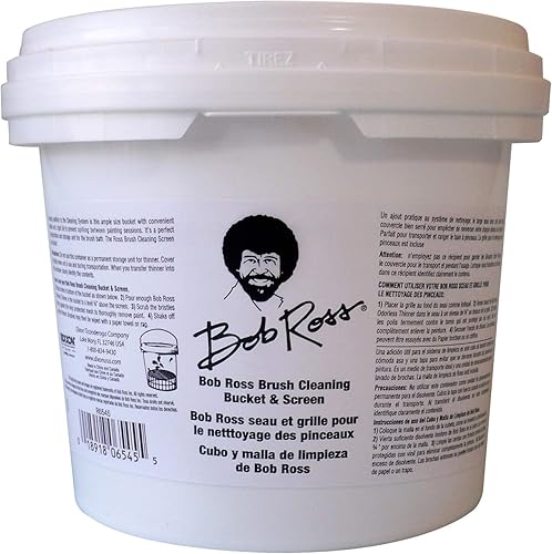 Bob Ross Seau et Grille pour Le Nettoyage des pinceaux R6545 - Nail Gallerys